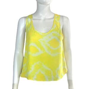 Eight Sixty Women Yellow Sleeveless Tank Top Medium